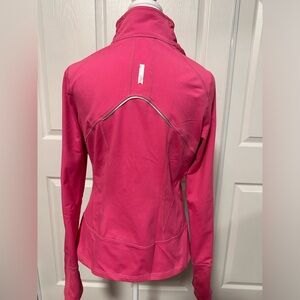 Zella soft pink Zip Up Jacket* 2 Way Zipper, size M